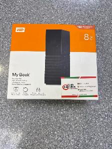 WD 8T USB 3.0 My Book Hard Drive NIP