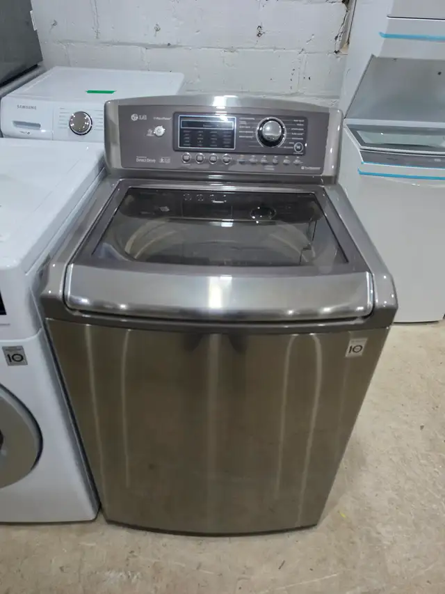 LG 27' Stainless Steel Top-Load Washer W/ Glass Lid CAN DELIVER