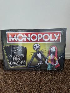 Monopoly Nightmare Before Christmas Edition (new unopened) $20