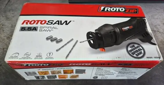 ROTOZIP ROTOSAW SS355-10CAN 5.5 AMP SPIRAL CUT TOOL – NEW SEALED