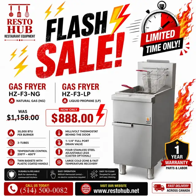 Hot Zone Gas Fryer