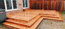 Wooden deck and pergola work
