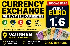 WE BUY EURO – TOP PRICE IN VAUGHAN!
