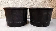 Two Extra Large Plant  Pots (X2) ( D: 32cm, H: 24cm )