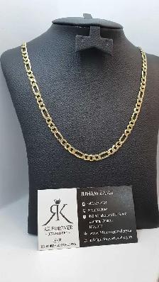 10k yellow gold Figaro  Chain