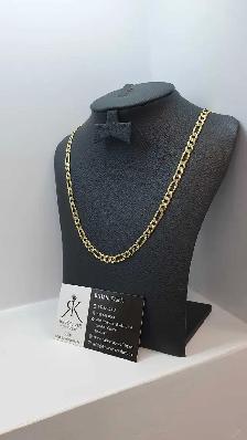 10k yellow gold Figaro  Chain - Photo 2