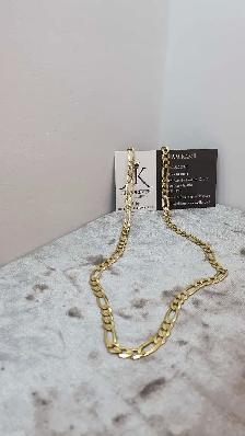 10k yellow gold Figaro  Chain - Photo 4