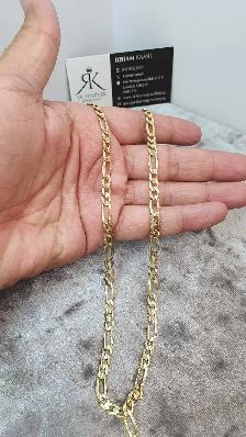 10k yellow gold Figaro  Chain - Photo 5