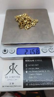 10k yellow gold Figaro  Chain - Photo 6