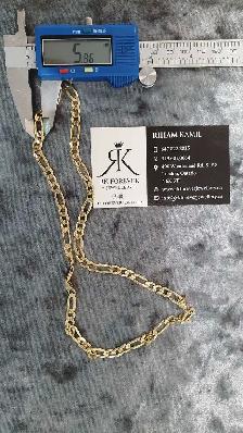 10k yellow gold Figaro  Chain - Photo 8