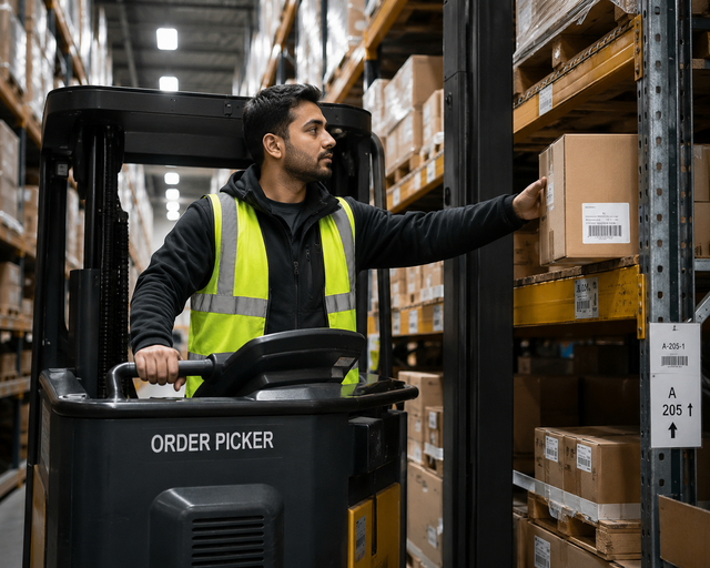 Order Picker- Valid Order Picker Licence