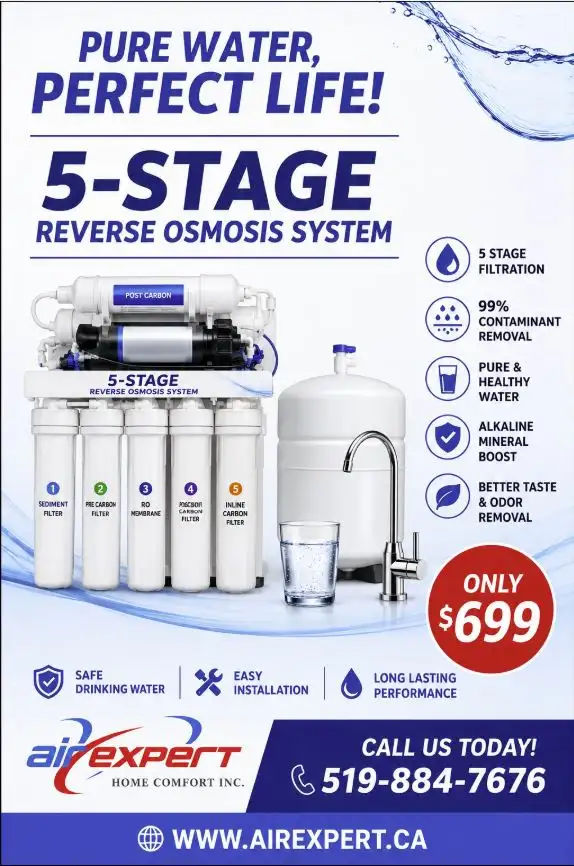 REVERSE OSMOSIS 5-STAGE REVERSE OSMOSIS SYSTEM