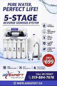 REVERSE OSMOSIS 5-STAGE REVERSE OSMOSIS SYSTEM