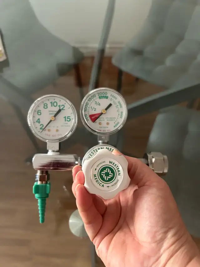 Régulateur d’oxygène Precision Medical – Pour grosse bonbonne