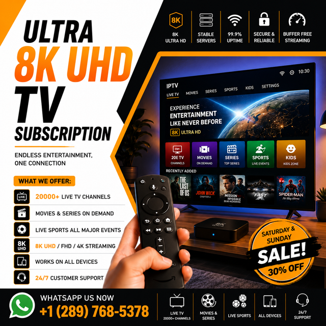 Fastest 4K UHD Tv subscription with Best offer !