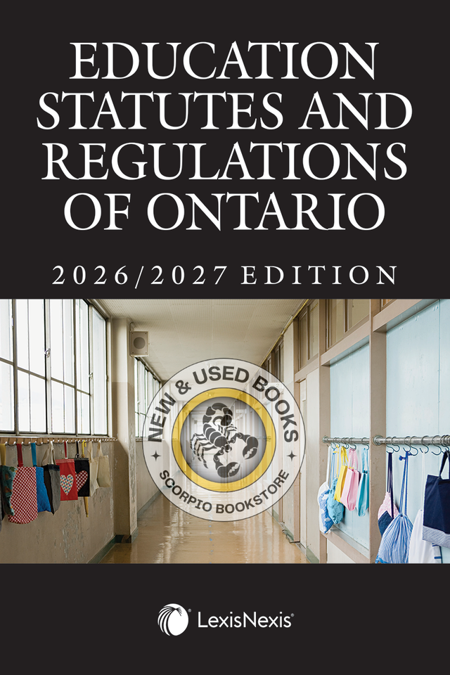 Education Statutes and Regulations Ont 2026-2027 9780433543442