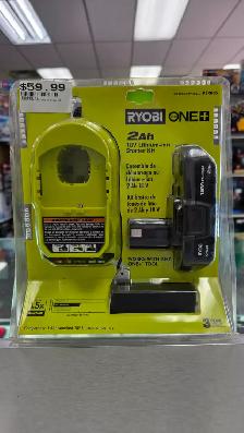 RYOBI 2Ah 18v  Lithium-ion Starter Kit PSK005 - BRAND NEW