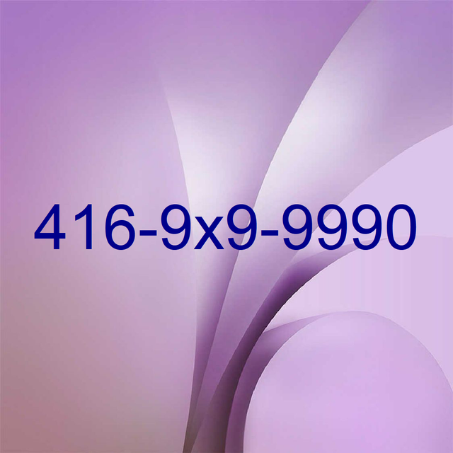 416-909-999x  great phone number for sale