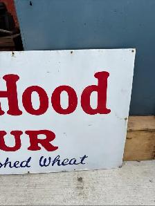 Vintage Porcelain Sign Robin Hood Flour - Photo 5