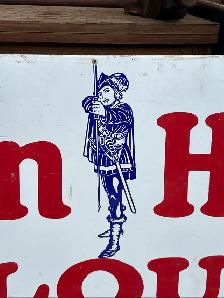 Vintage Porcelain Sign Robin Hood Flour - Photo 7