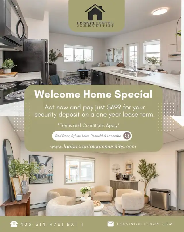 1 Bedroom Apartment - $699 Security Deposit Promo