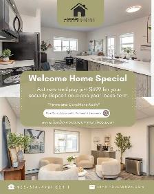 1 Bedroom Apartment - $699 Security Deposit Promo