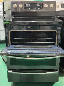 Samsung Glass Top Stove Double Door NE59J7850WG/AC (S4370) $595 - Photo 3