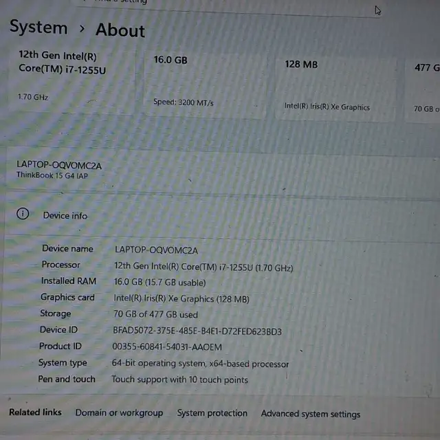 Lenovo ThinkBook 15 G4 IAP