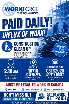 Daily pay , general labour
