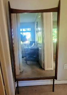 Vintage KAUFMAN Furniture 9-Drawer Walnut Huge Dresser w Mirror - Photo 4