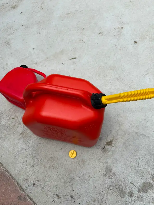 Large and Small Gas Cans