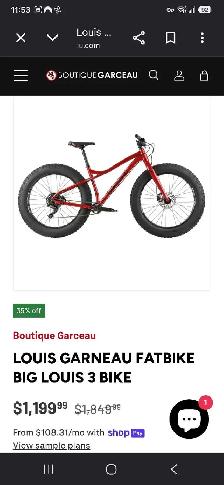 Big Louis fat tire bike