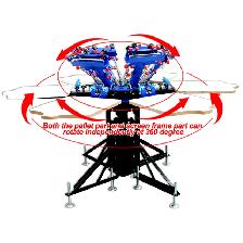 6 Color 6 Station Screen Printing Press T-shirt Printer 006527 - Photo 3