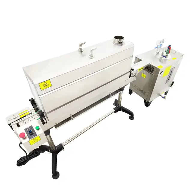 Steam Bottle Sleeve label Shrink Packaging Machine 057020