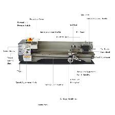 WM210V Precision Inch Thread Metal Lathe 832inch 900W 028032 - Photo 2