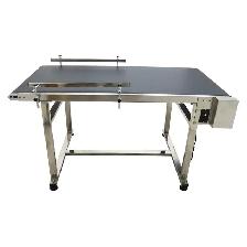 59''x 31.5''Powered Rubber PVC Belt Conveyor 110V 250W 230191 - Photo 4