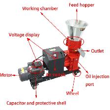 4mm Feed Pellet Mill Machine 4 Head Rollers Round Inlet 239950 - Photo 9