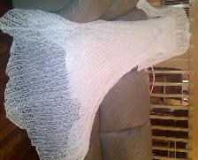 BELLEROBE ÀMARIÉE DENTELLE SUR DENTELLE TRAINE GR 4à6 FEM $50.00 - Photo 2