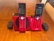 2 TELEPHONES MAISON AVEC LIVRE D'INSTRUCTION