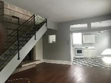 2 LEVEL 1.5 br apt. Very large with 20’ stone fireplace. locatio