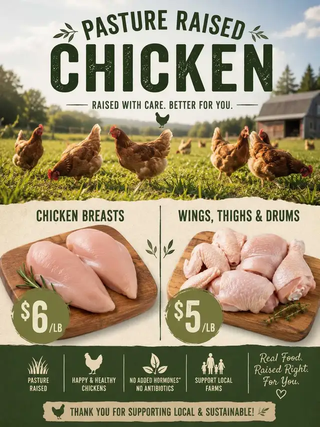 Farm Raised Processed Chicken
