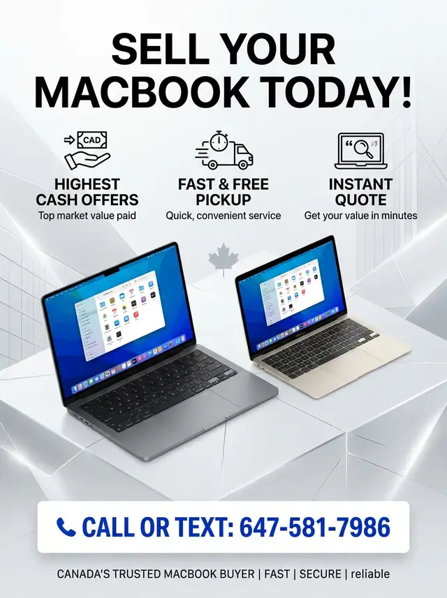 Turn Your Used MacBook Into Instant Cash Today!