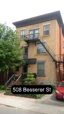 3 Bedroom Sandy Hill Apartment for Rent (508 Besserer St)