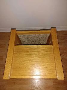 Table basse / porte journaux ... chêne ( Québec ) - Photo 3