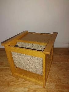 Table basse / porte journaux ... chêne ( Québec ) - Photo 4