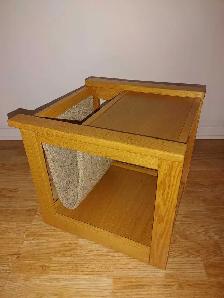 Table basse / porte journaux ... chêne ( Québec ) - Photo 5