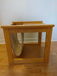 Table basse / porte journaux ... chêne ( Québec ) - Photo 6
