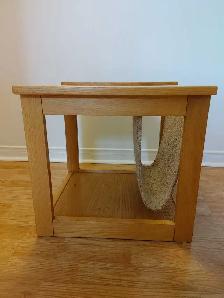 Table basse / porte journaux ... chêne ( Québec ) - Photo 7