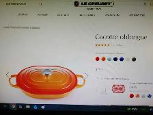 Cocotte LE CREUSET ' La Coquelle ' fonte émaillée ( France ) - Photo 7