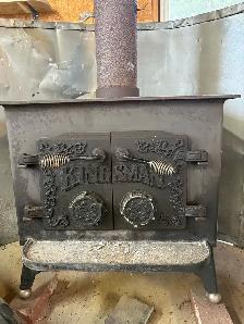 Kingsman Woodstove with pipe